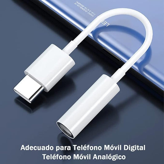 Conector Adaptador USB-C a Plug 3.5mm SM