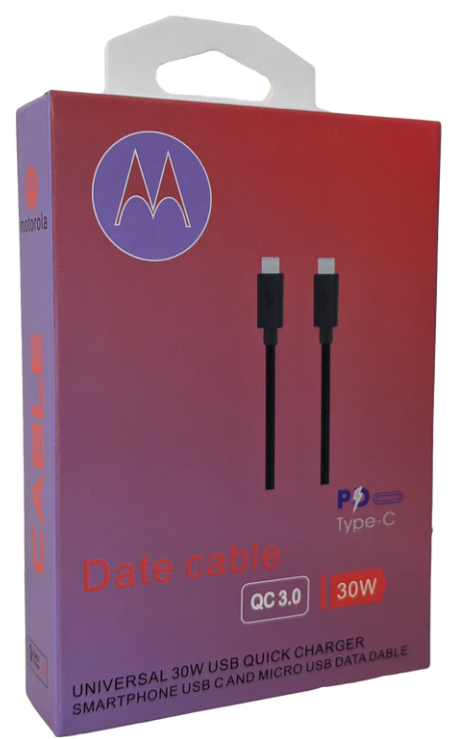 Cable Motorola de Doble Entrada Tipo C 30W: Versatilidad y Carga Rápida - Ditecmex